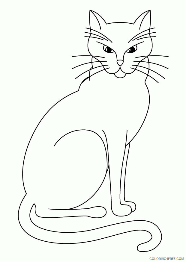 Cat Coloring Sheets Animal Coloring Pages Printable 2021 0781 Coloring4free