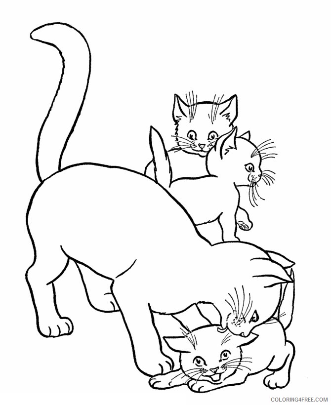 Cat Coloring Sheets Animal Coloring Pages Printable 2021 0783 Coloring4free