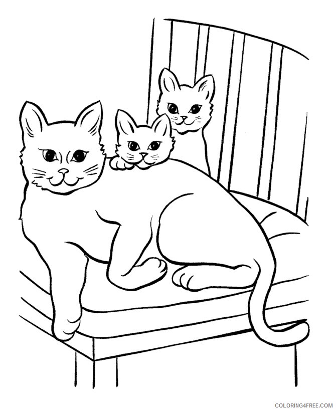 Cat Coloring Sheets Animal Coloring Pages Printable 2021 0784 Coloring4free