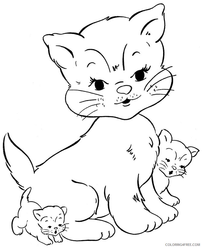 Cat Coloring Sheets Animal Coloring Pages Printable 2021 0788 Coloring4free