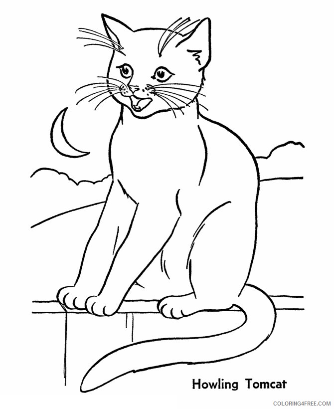 Cat Coloring Sheets Animal Coloring Pages Printable 2021 0789 Coloring4free
