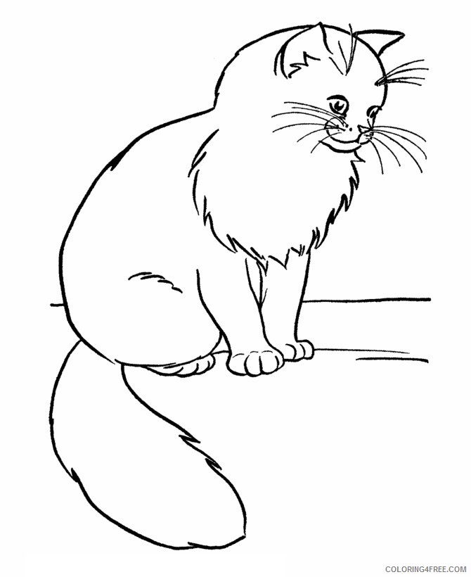 Cat Coloring Sheets Animal Coloring Pages Printable 2021 0814 Coloring4free