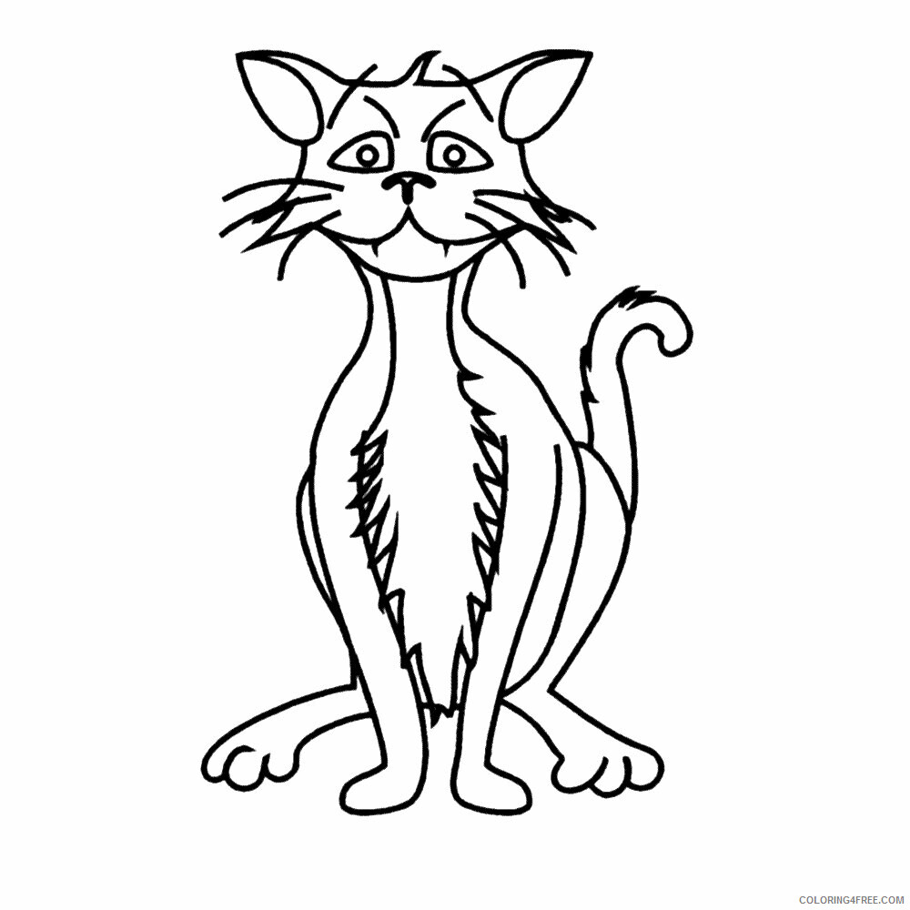 Cat Coloring Sheets Animal Coloring Pages Printable 2021 0826 Coloring4free