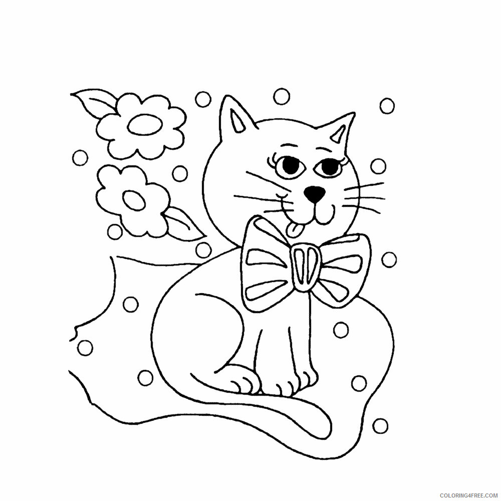 Cat Coloring Sheets Animal Coloring Pages Printable 2021 0828 Coloring4free