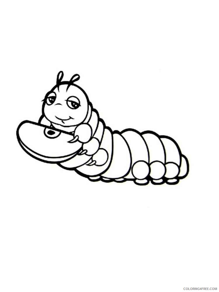 Caterpillar Coloring Pages Animal Printable Sheets Caterpillar 9 2021 0926 Coloring4free