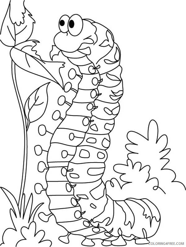 Caterpillar Coloring Pages Animal Printable Sheets Caterpillar for Kids 2021 0927 Coloring4free