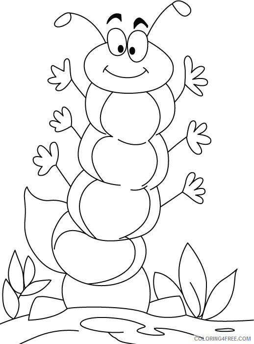 Caterpillar Coloring Pages Animal Printable Sheets Free Caterpillar 2021 0938 Coloring4free