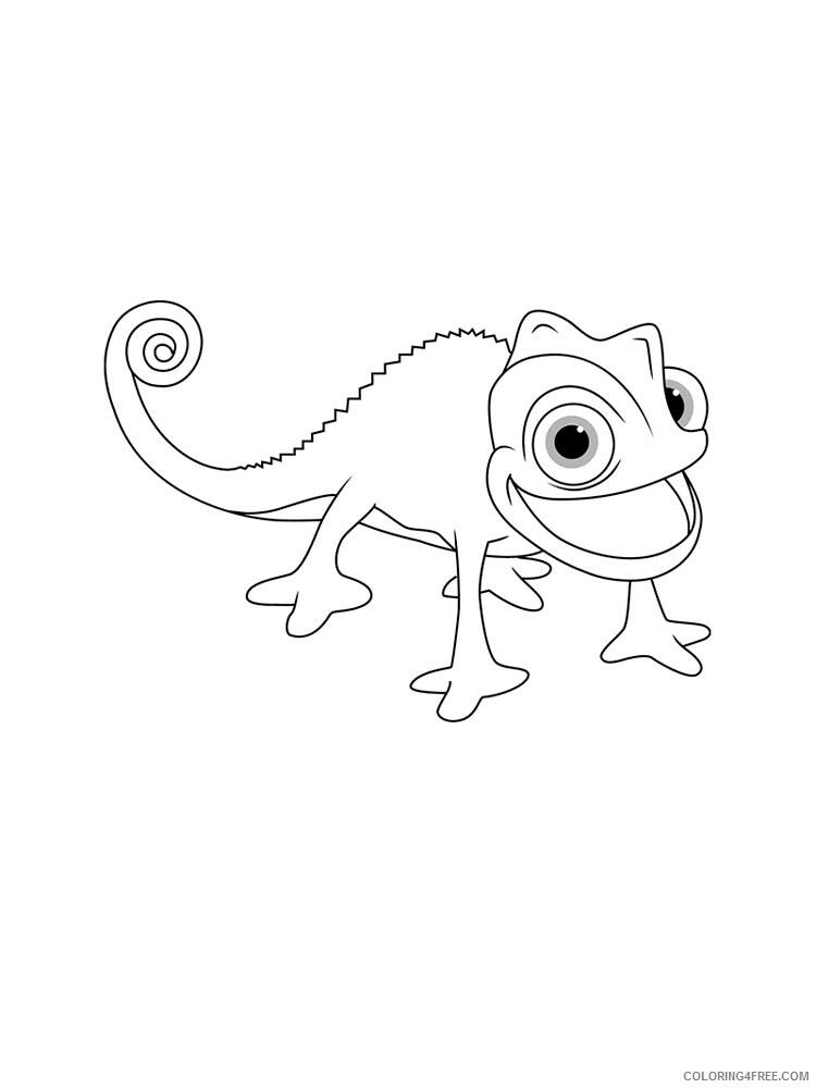 Chameleon Coloring Pages Animal Printable Sheets chameleon 13 2021 0967 Coloring4free