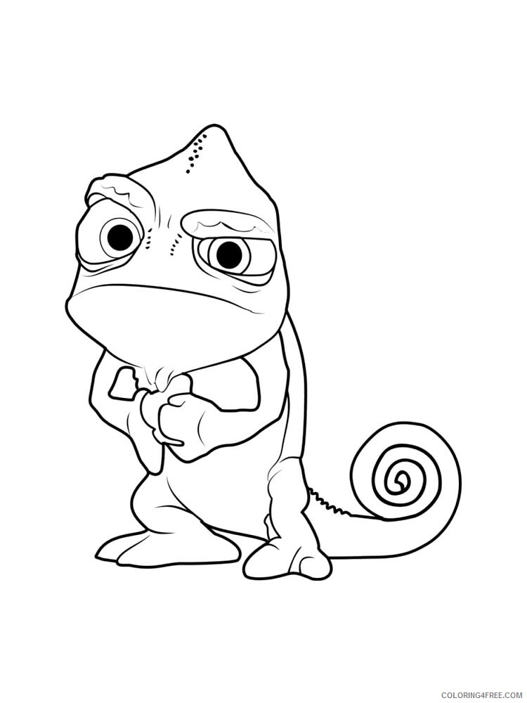 Chameleon Coloring Pages Animal Printable Sheets chameleon 27 2021 0981 Coloring4free