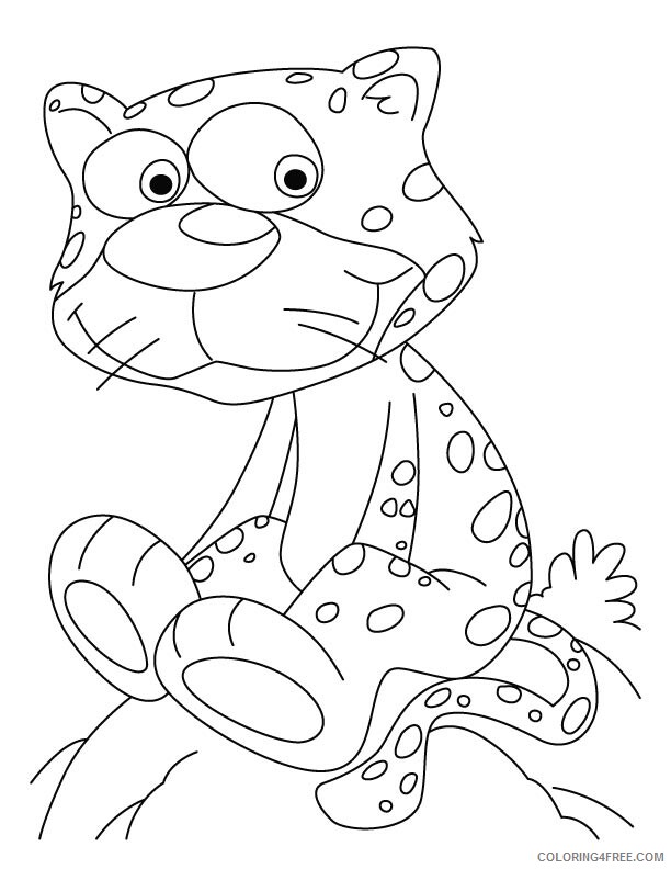 Cheetah Coloring Pages Animal Printable Sheets Baby Cheetah 2021 1001 Coloring4free