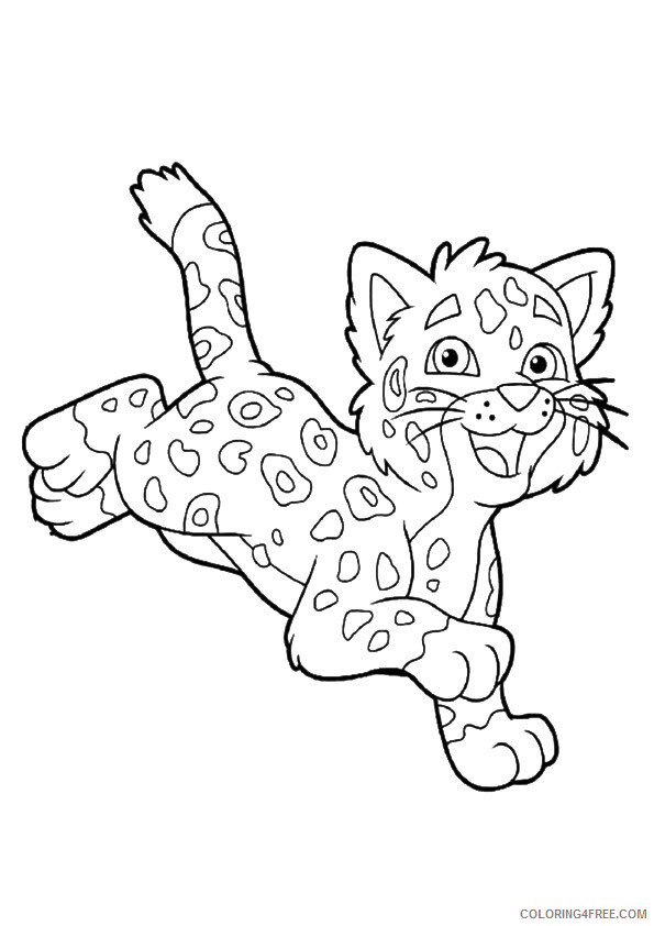 Cheetah Coloring Pages Animal Printable Sheets a running cheetah 2021 1000 Coloring4free