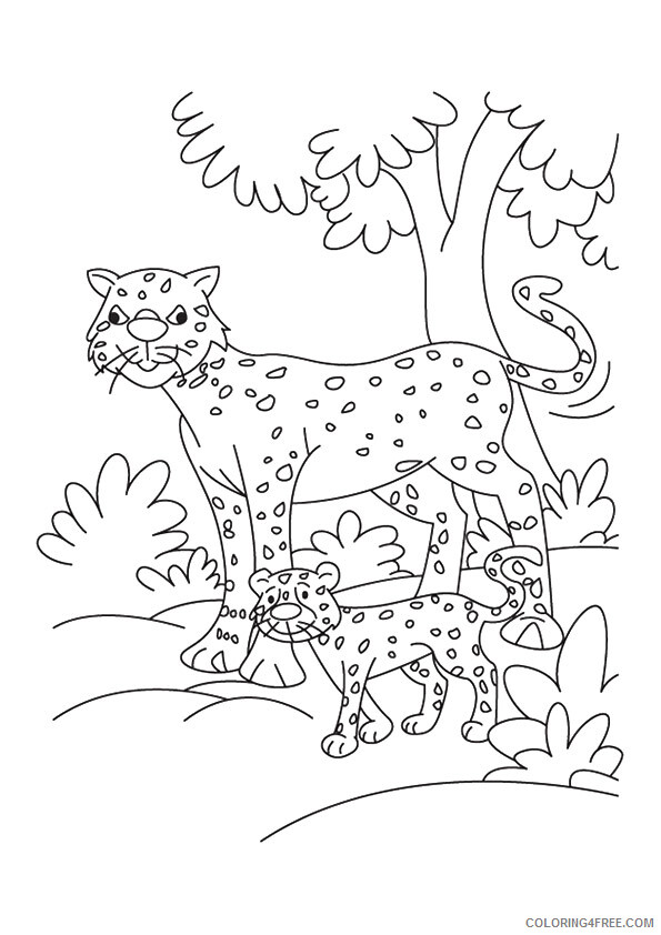 Cheetah Coloring Sheets Animal Coloring Pages Printable 2021 0839 Coloring4free