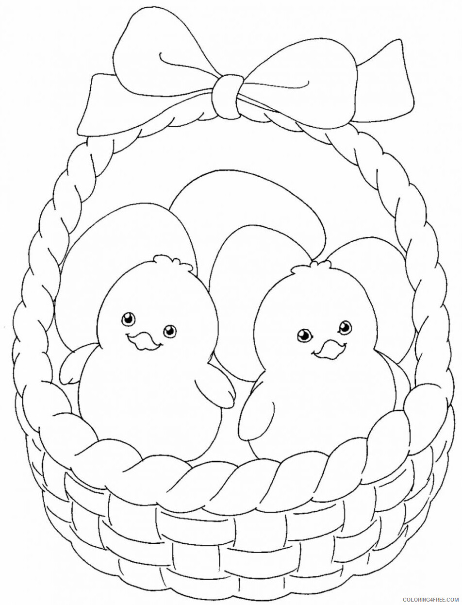 Chick Coloring Pages Animal Printable Sheets Easter Chicks 2021 1022 Coloring4free