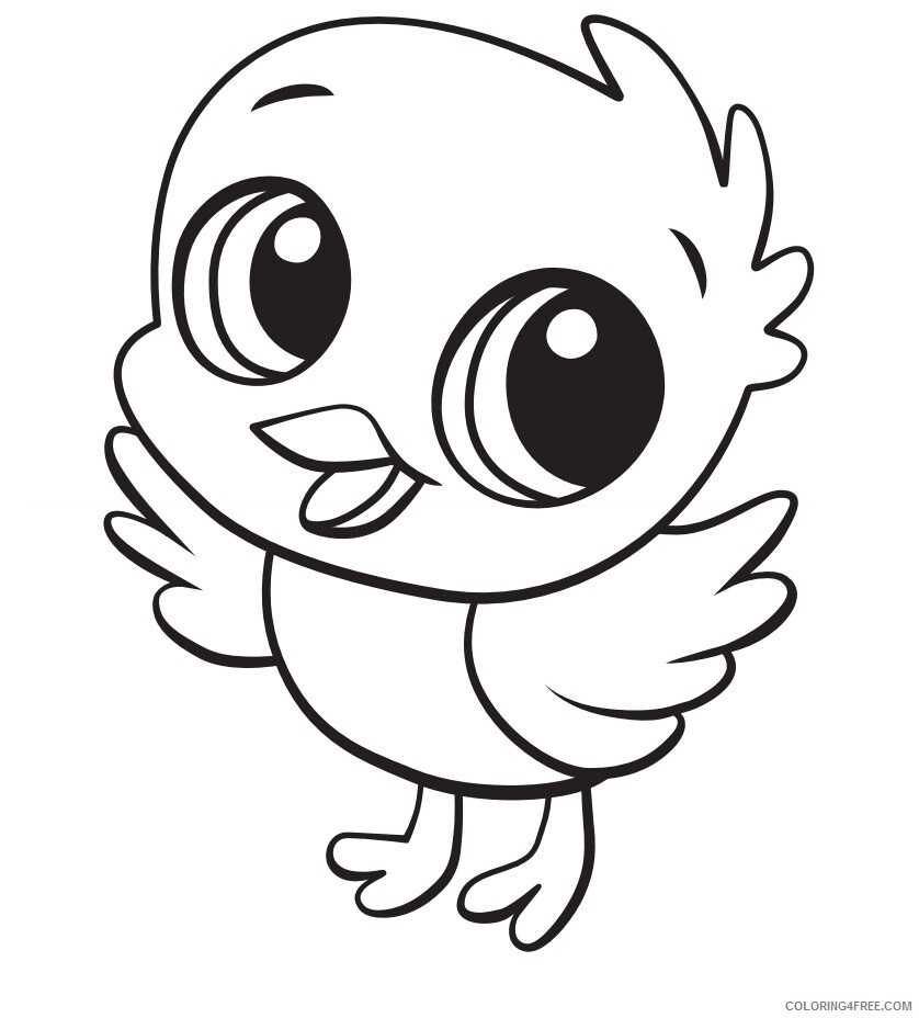 Chick Coloring Pages Animal Printable Sheets chick 2021 1015 Coloring4free