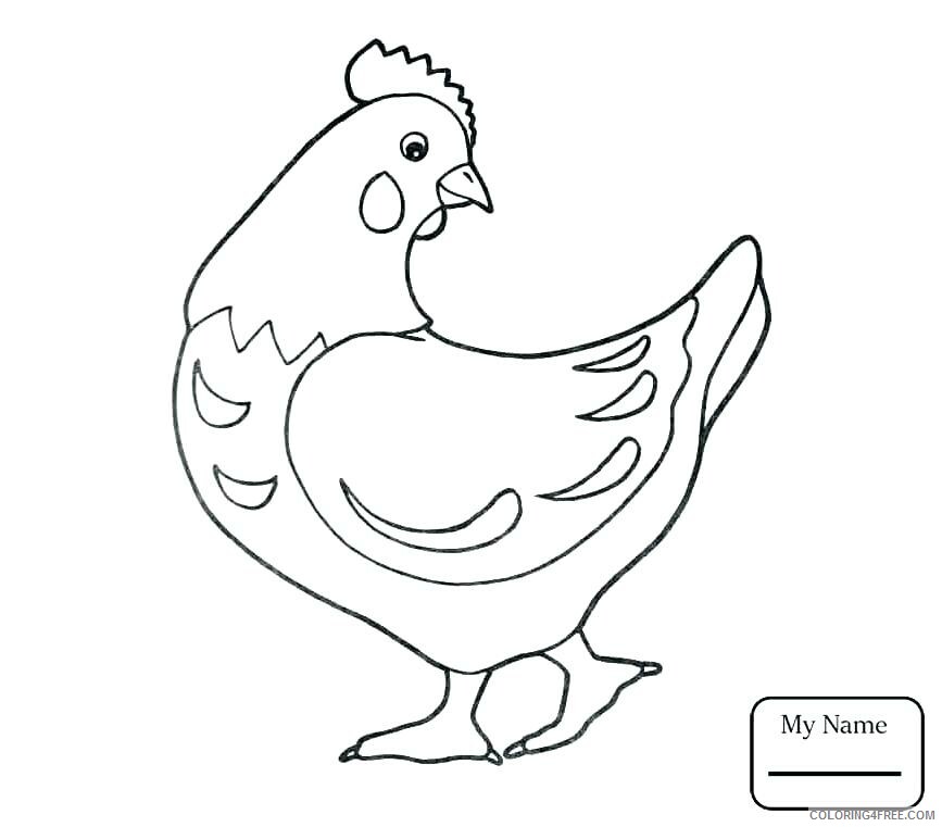 Chicken Coloring Pages Animal Printable Sheets Chicken 2021 1044 Coloring4free