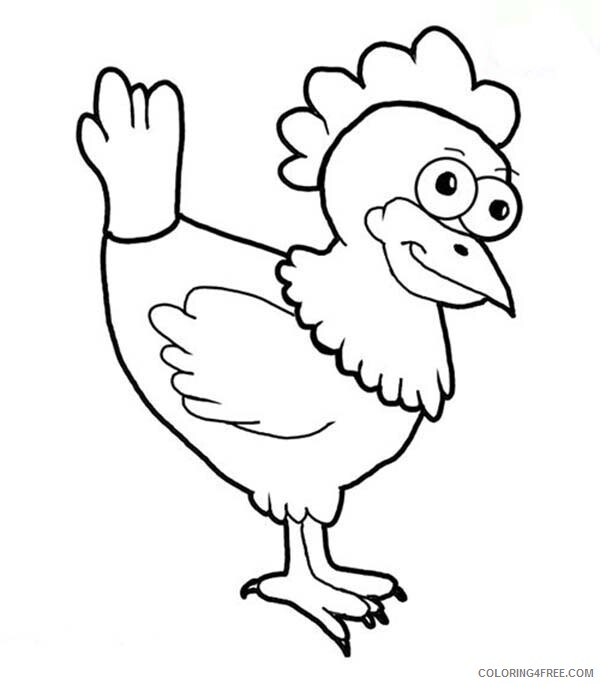 Chicken Coloring Pages Animal Printable Sheets Kids Drawing Chicken 2021 1064 Coloring4free