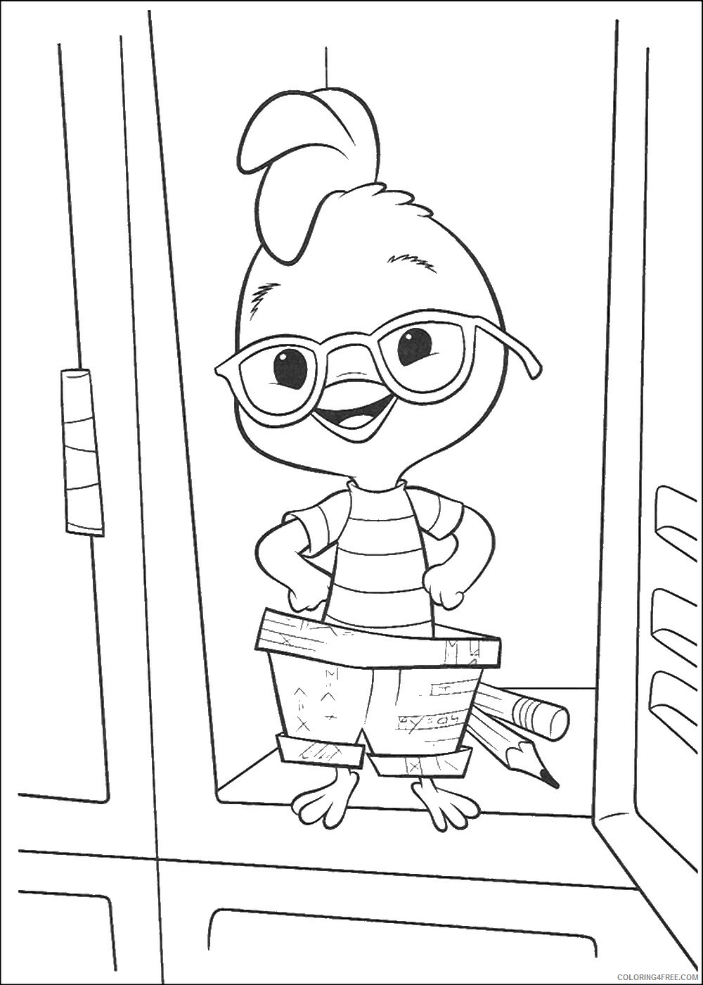 Chicken Coloring Pages Animal Printable Sheets chickenlc 39 2021 1052 Coloring4free