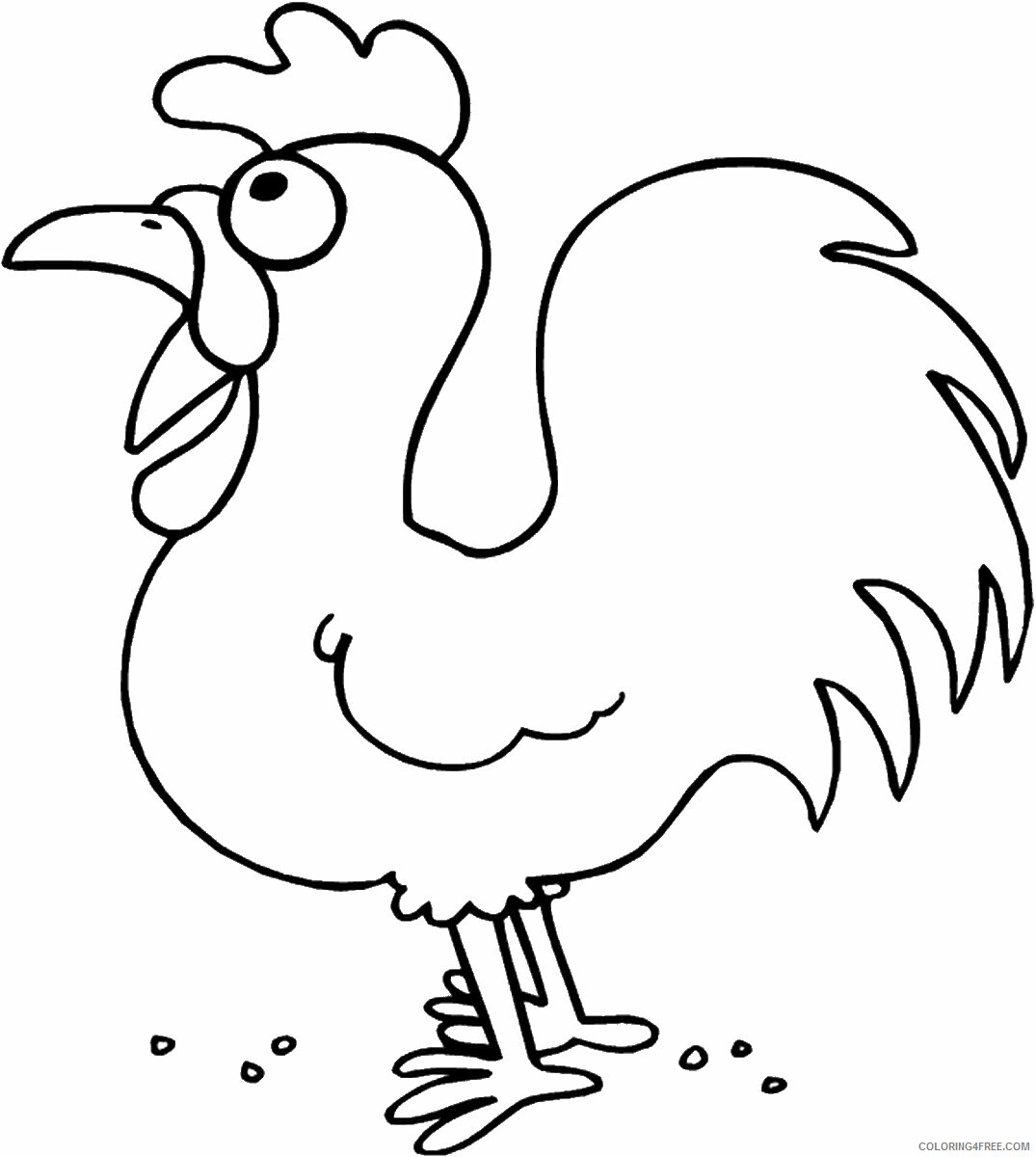 Chicken Coloring Pages Animal Printable Sheets chickensc13 2021 1056 Coloring4free
