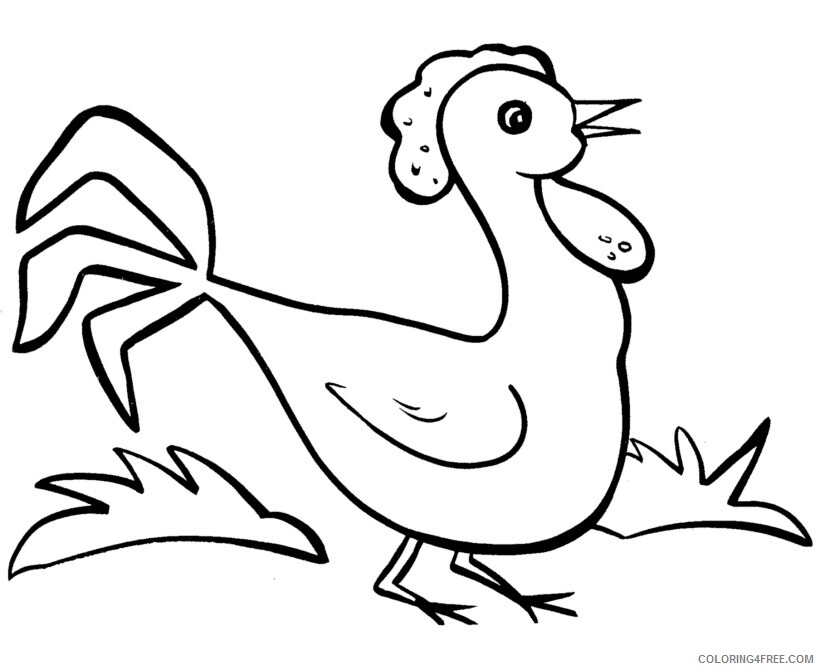 Chicken Coloring Sheets Animal Coloring Pages Printable 2021 0871 Coloring4free