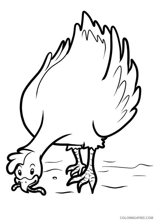 Chicken Coloring Sheets Animal Coloring Pages Printable 2021 0874 Coloring4free