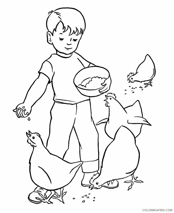 Chicken Coloring Sheets Animal Coloring Pages Printable 2021 0875 Coloring4free