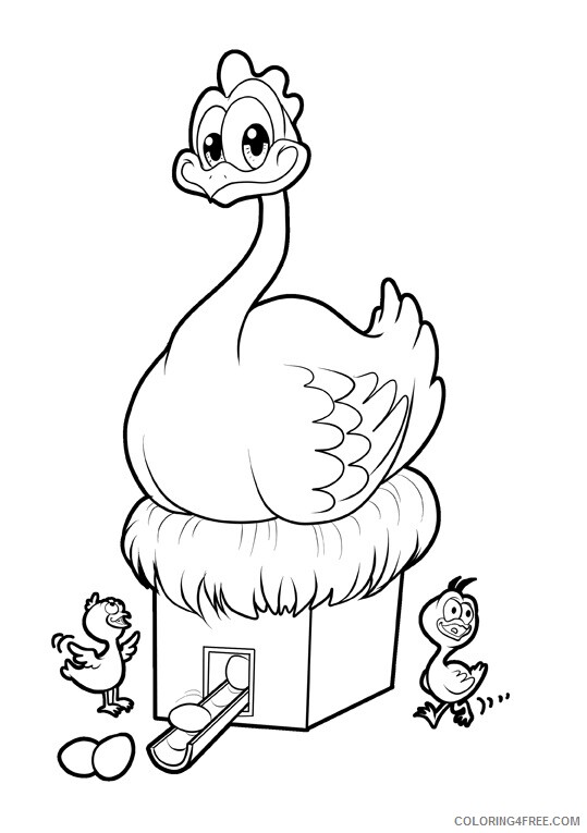 Chicken Coloring Sheets Animal Coloring Pages Printable 2021 0878 Coloring4free