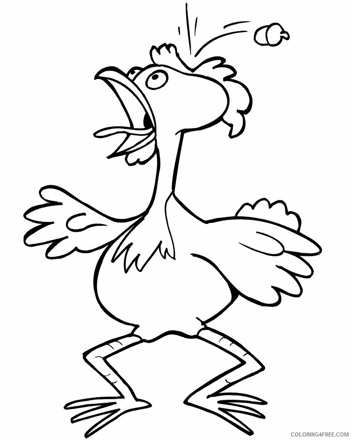 Chicken Coloring Sheets Animal Coloring Pages Printable 21 0879 Coloring4free Coloring4free Com