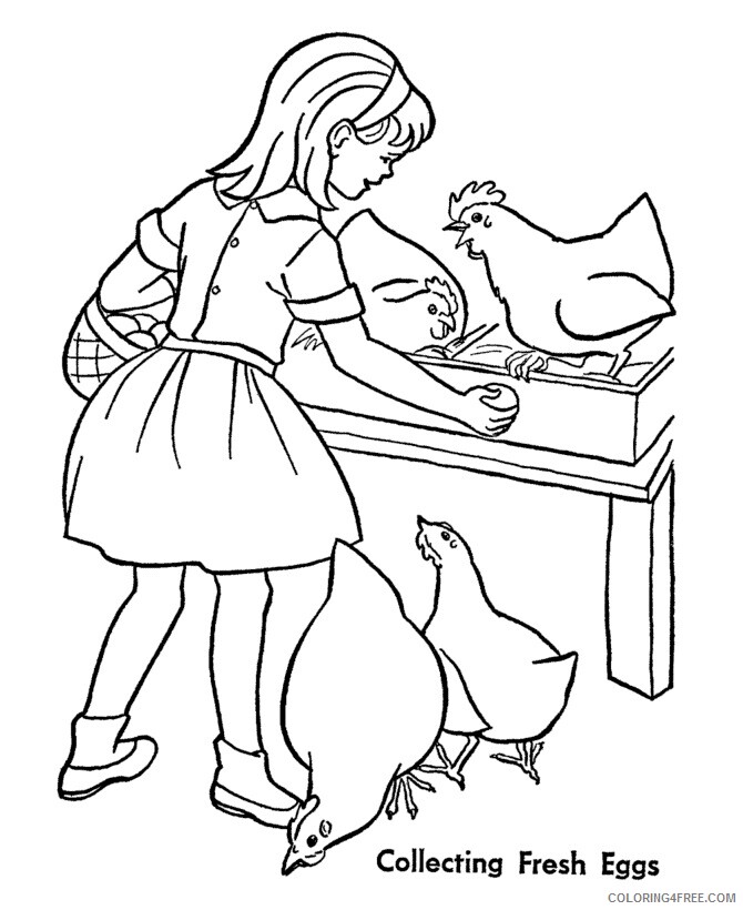 Chicken Coloring Sheets Animal Coloring Pages Printable 2021 0881 Coloring4free