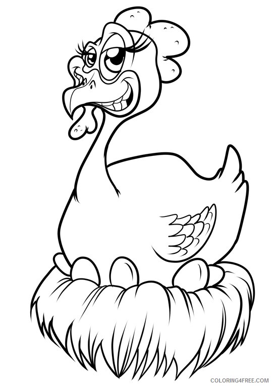 Chicken Coloring Sheets Animal Coloring Pages Printable 2021 0882 Coloring4free