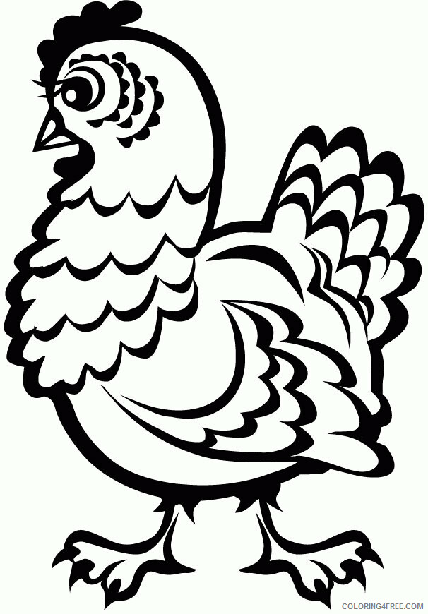 Chicken Coloring Sheets Animal Coloring Pages Printable 2021 0883 Coloring4free