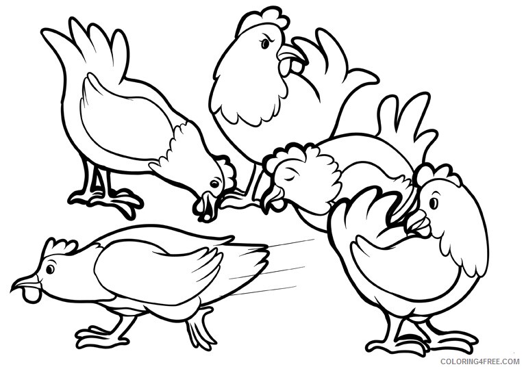 Chicken Coloring Sheets Animal Coloring Pages Printable 2021 0886 Coloring4free