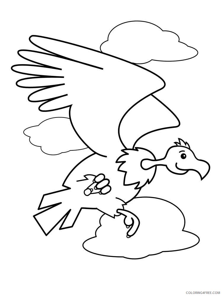 Condors Coloring Pages Animal Printable Sheets Condors birds 6 2021 1159 Coloring4free