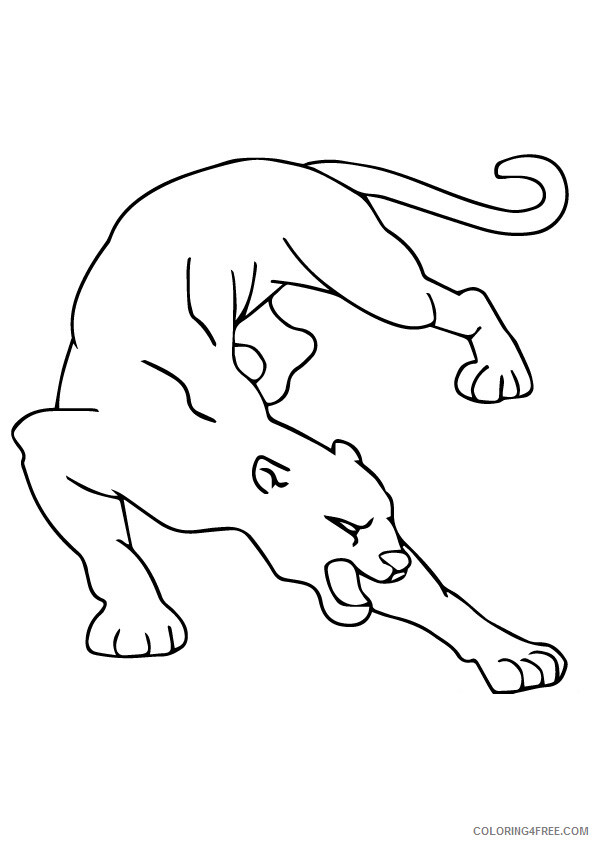 Cougar Coloring Sheets Animal Coloring Pages Printable 2021 0906 Coloring4free