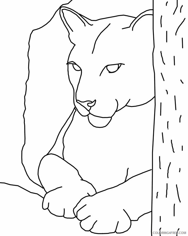 Cougar Coloring Sheets Animal Coloring Pages Printable 2021 0907 Coloring4free