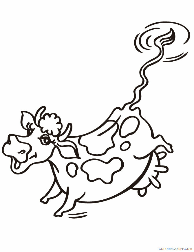 Cow Coloring Pages Animal Printable Sheets Cow Free 2021 1193 Coloring4free
