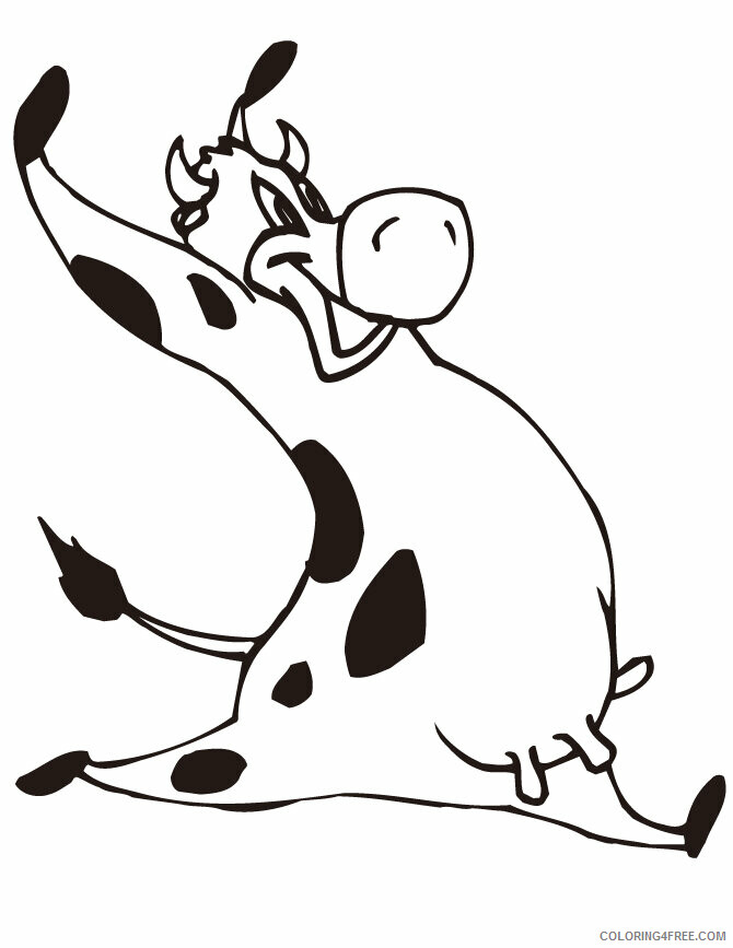 Cow Coloring Pages Animal Printable Sheets Cow Sheets for Toddlers 2021 1200 Coloring4free
