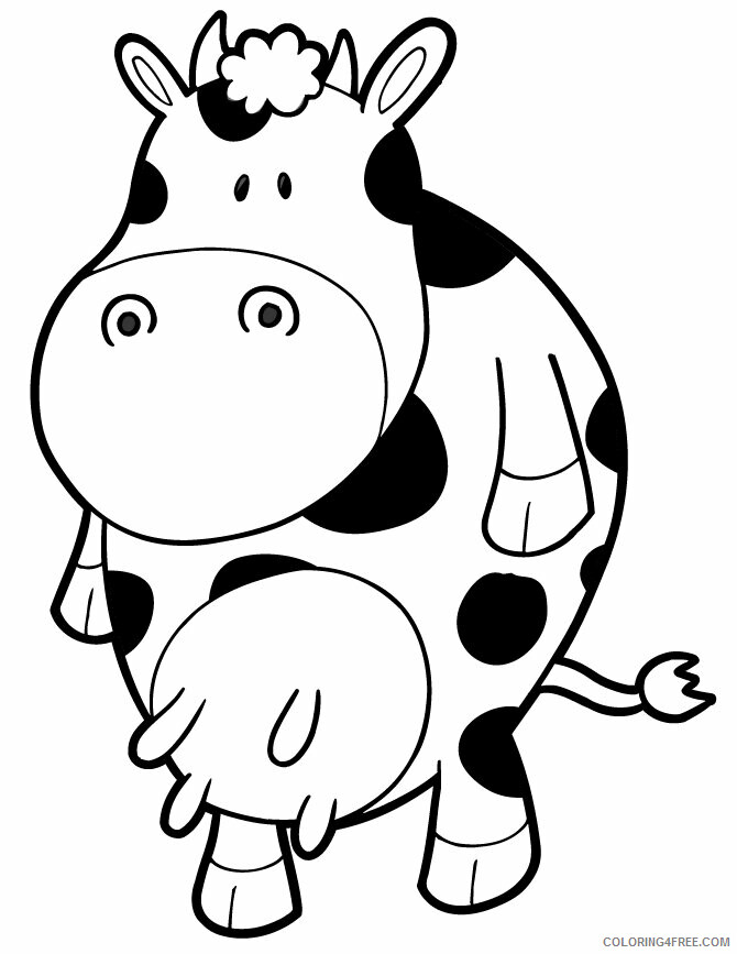 Cow Coloring Sheets Animal Coloring Pages Printable 2021 0914 Coloring4free