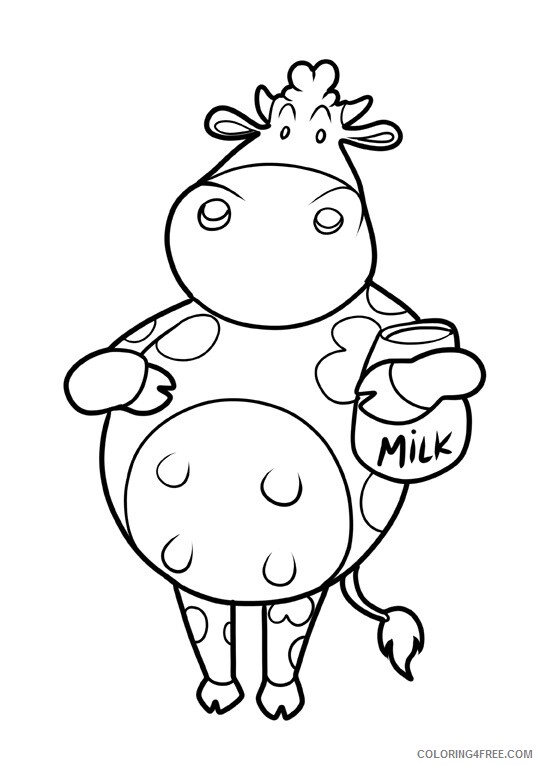 Cow Coloring Sheets Animal Coloring Pages Printable 2021 0915 Coloring4free