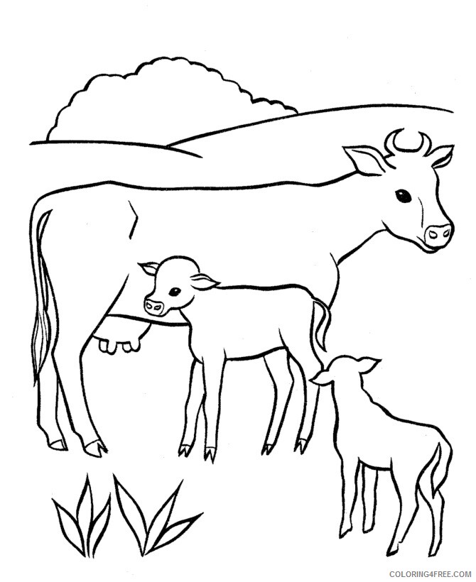 Cow Coloring Sheets Animal Coloring Pages Printable 2021 0917 Coloring4free