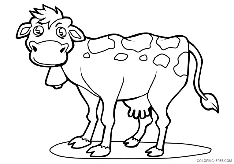 Cow Coloring Sheets Animal Coloring Pages Printable 2021 0919 Coloring4free