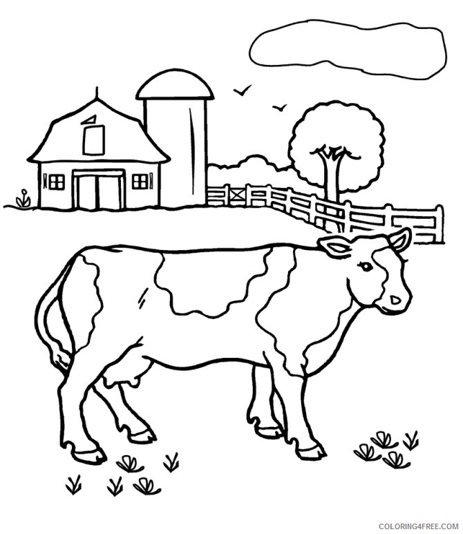 Cow Coloring Sheets Animal Coloring Pages Printable 2021 0923 Coloring4free