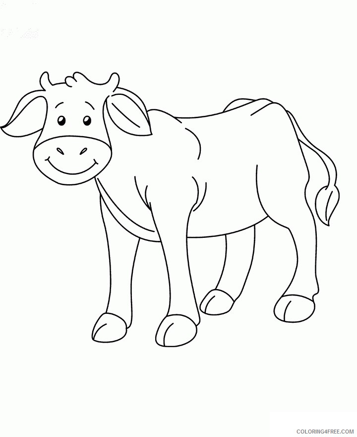 Cow Coloring Sheets Animal Coloring Pages Printable 2021 0924 Coloring4free