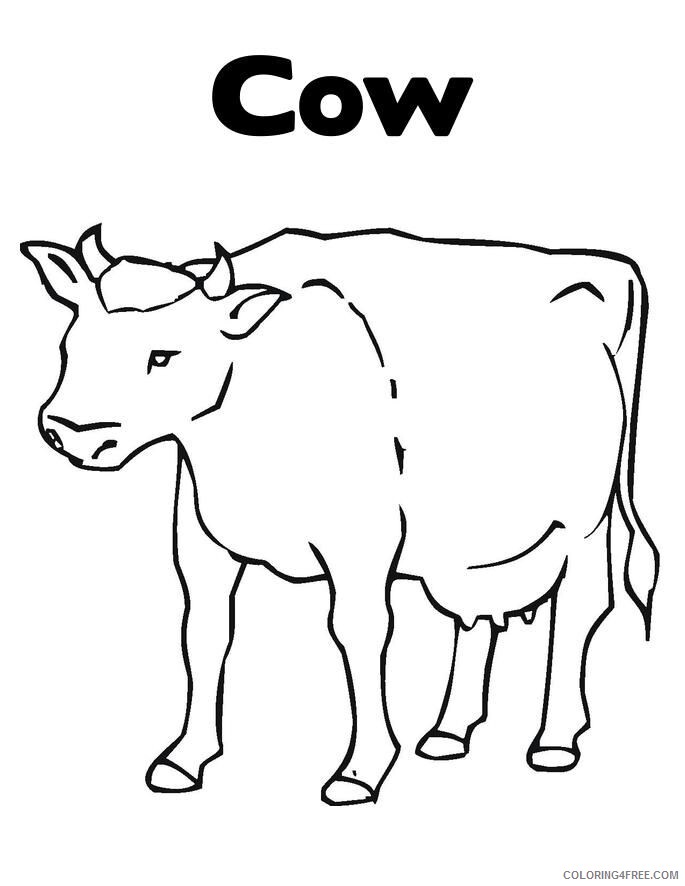 Cow Coloring Sheets Animal Coloring Pages Printable 2021 0927 Coloring4free