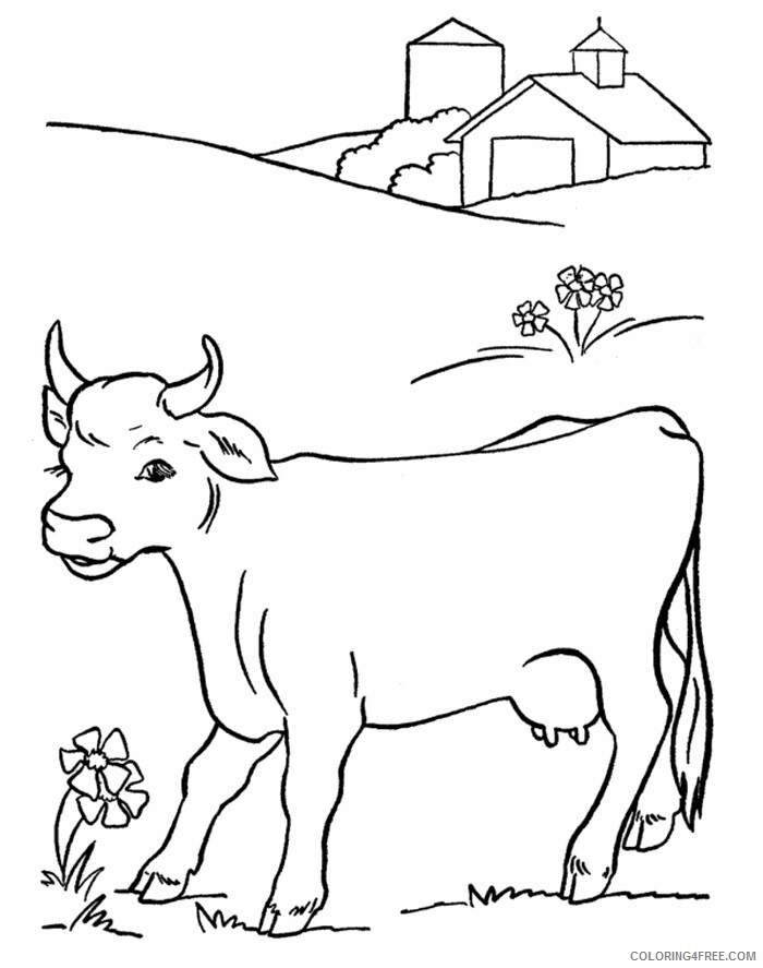 Cow Coloring Sheets Animal Coloring Pages Printable 2021 0930 Coloring4free
