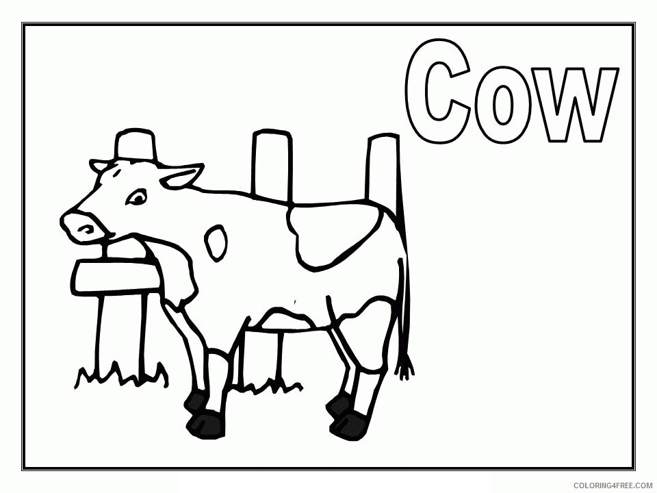 Cow Coloring Sheets Animal Coloring Pages Printable 2021 0932 Coloring4free
