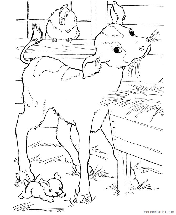 Cow Coloring Sheets Animal Coloring Pages Printable 2021 0933 Coloring4free