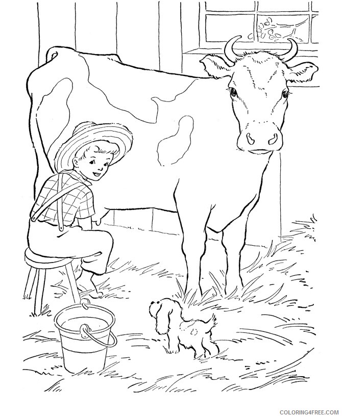 Cow Coloring Sheets Animal Coloring Pages Printable 2021 0934 Coloring4free