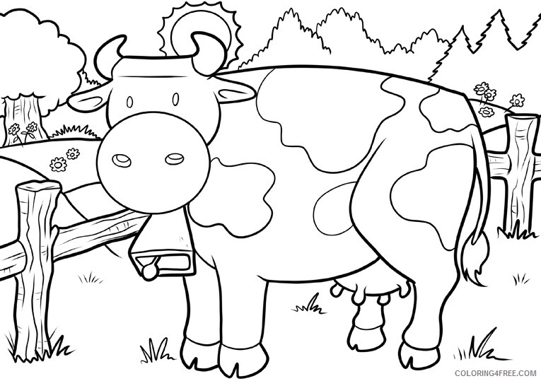 Cow Coloring Sheets Animal Coloring Pages Printable 2021 0936 Coloring4free