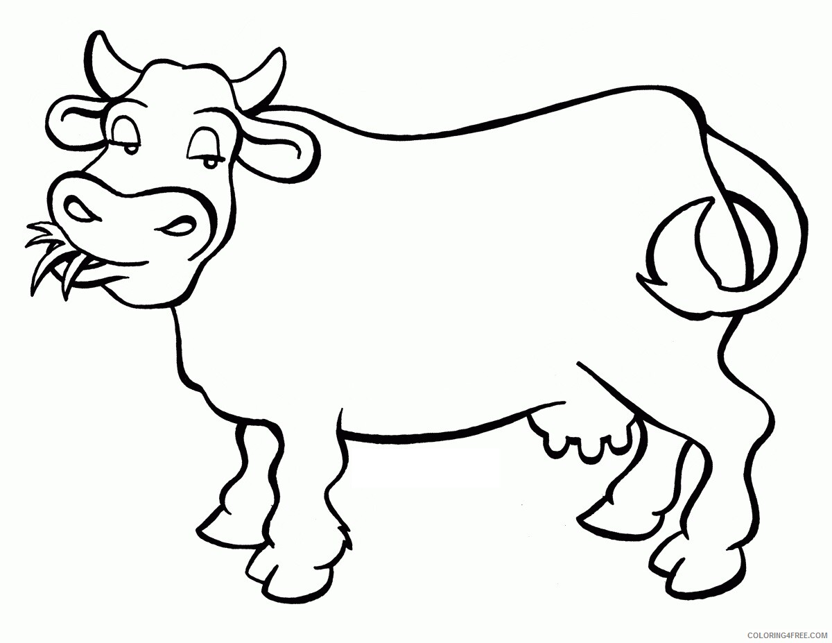 Cow Coloring Sheets Animal Coloring Pages Printable 2021 0938 Coloring4free