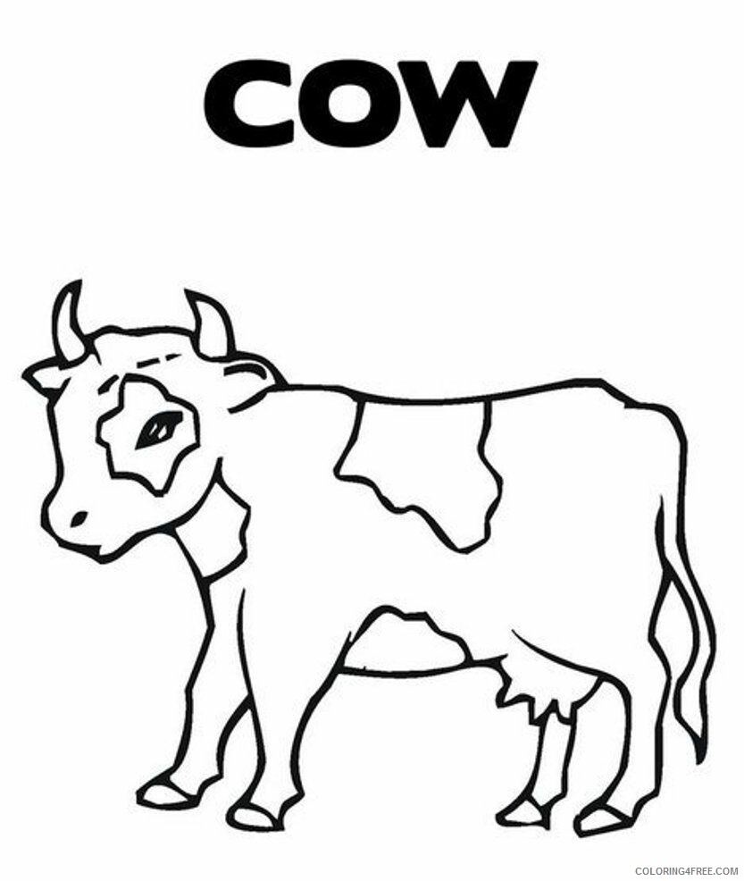 Cow Coloring Sheets Animal Coloring Pages Printable 2021 0939 Coloring4free
